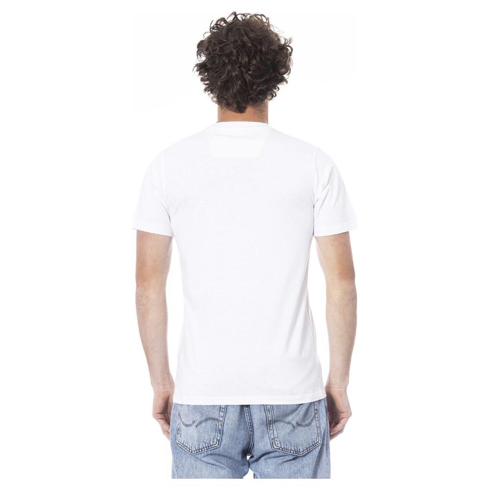 White Cotton Men T-Shirt