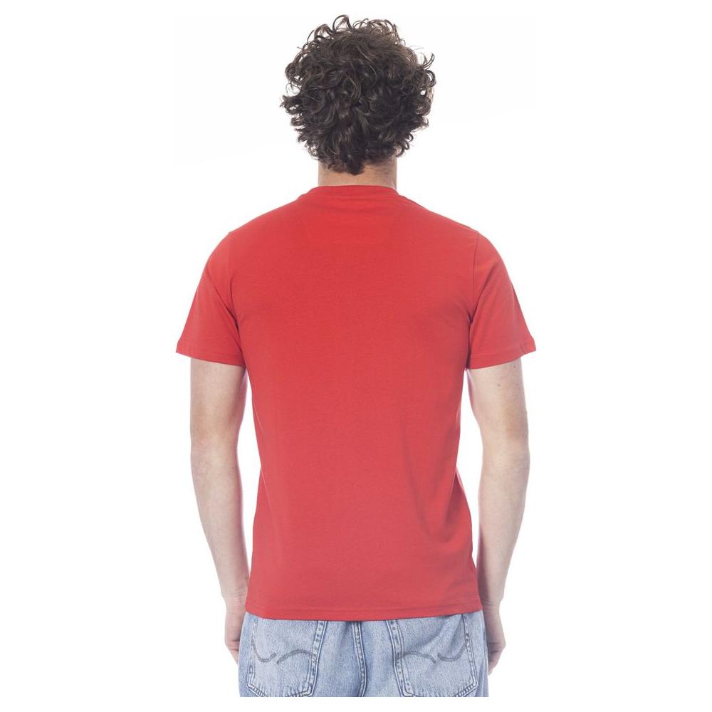 Red Cotton Men T-Shirt