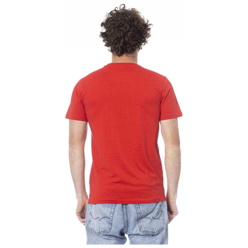 Red Cotton Men T-Shirt