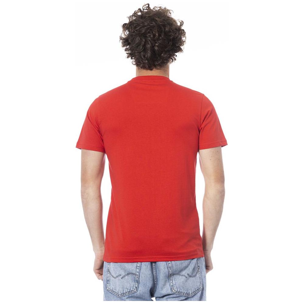 Red Cotton Men T-Shirt