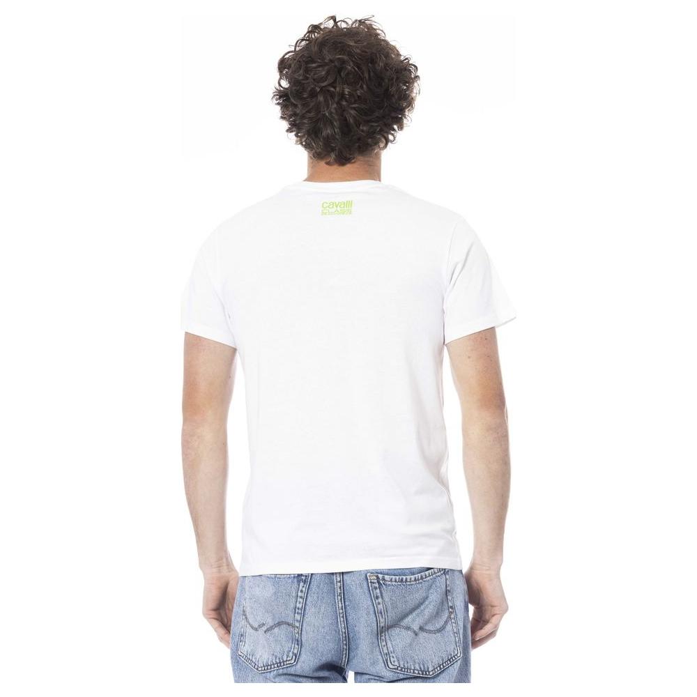 White Cotton Men T-Shirt