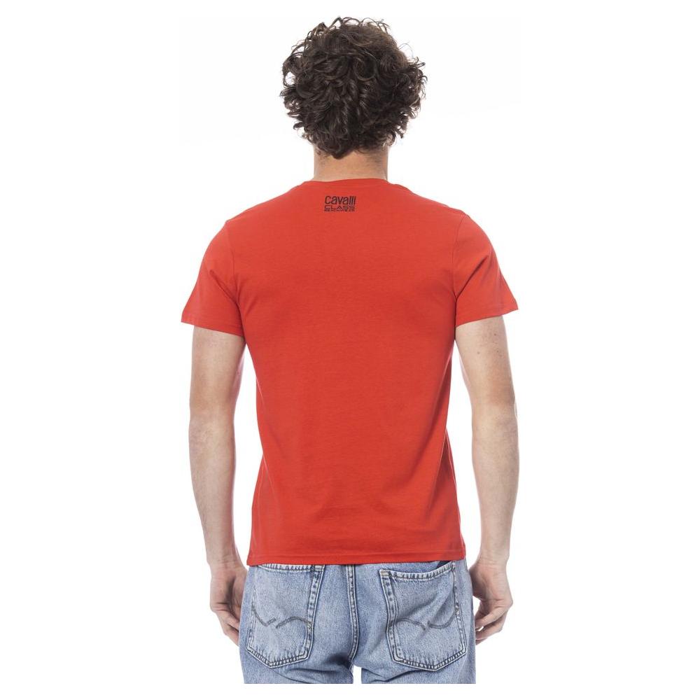 Red Cotton Men T-Shirt