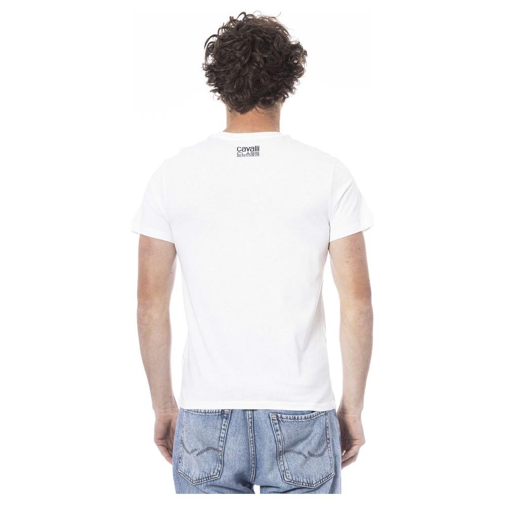 White Cotton Men T-Shirt