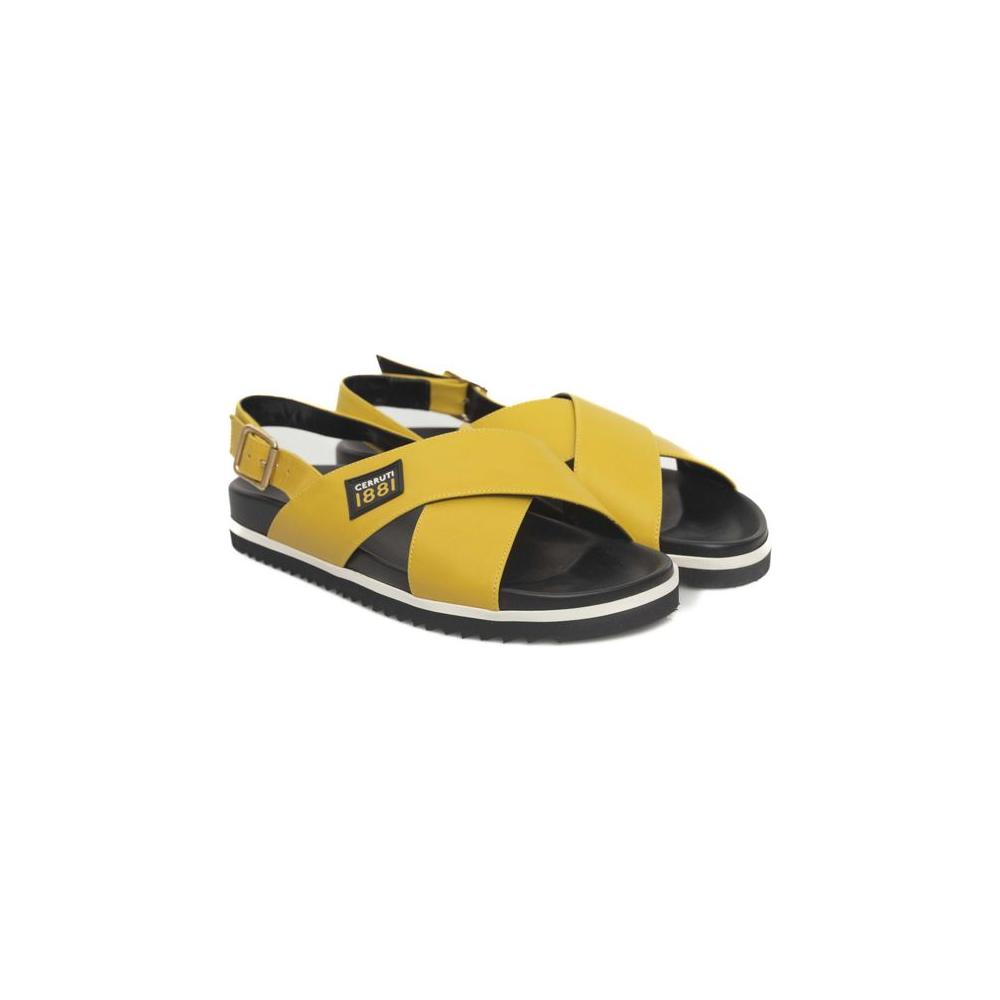 Yellow Leather Women Sandal