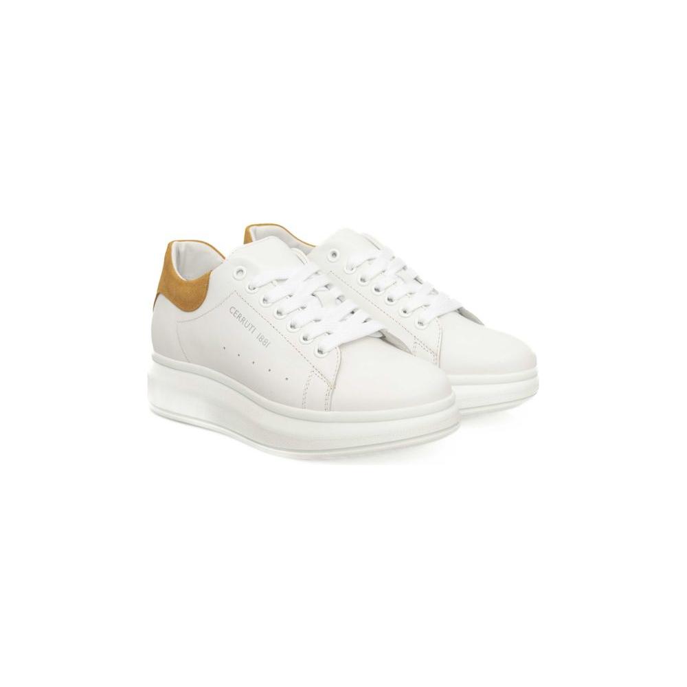 White Leather Women Sneaker