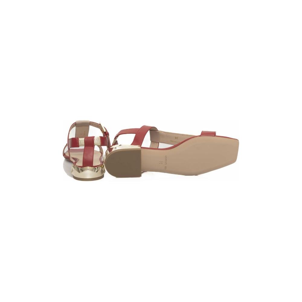 Red Goat Leather Women Sandal