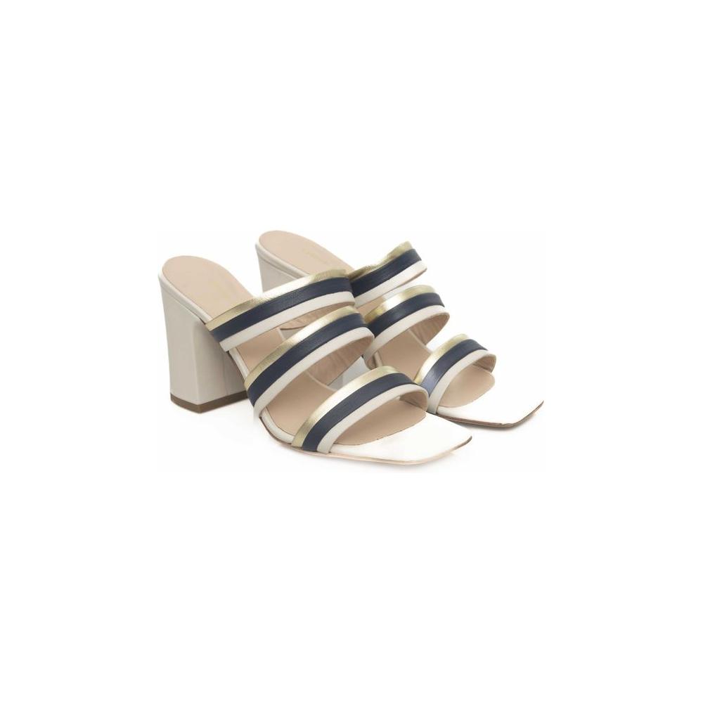 White Goat Leather Women Sandal