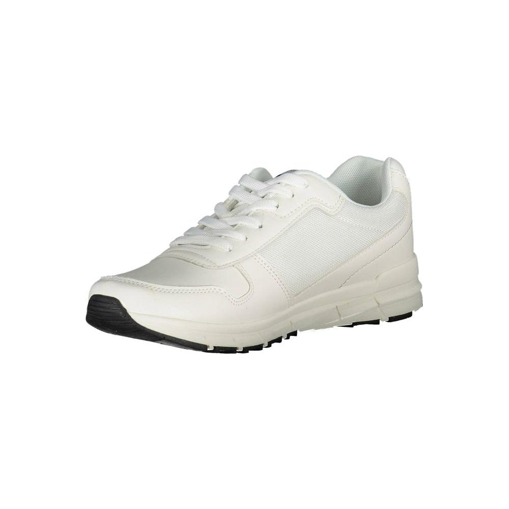 White Polyester Sneaker