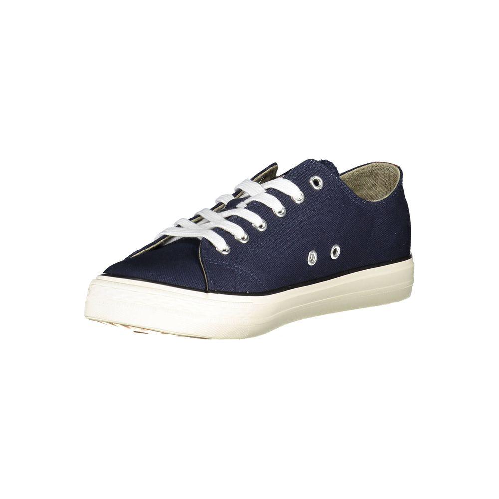 Blue Polyester Sneaker