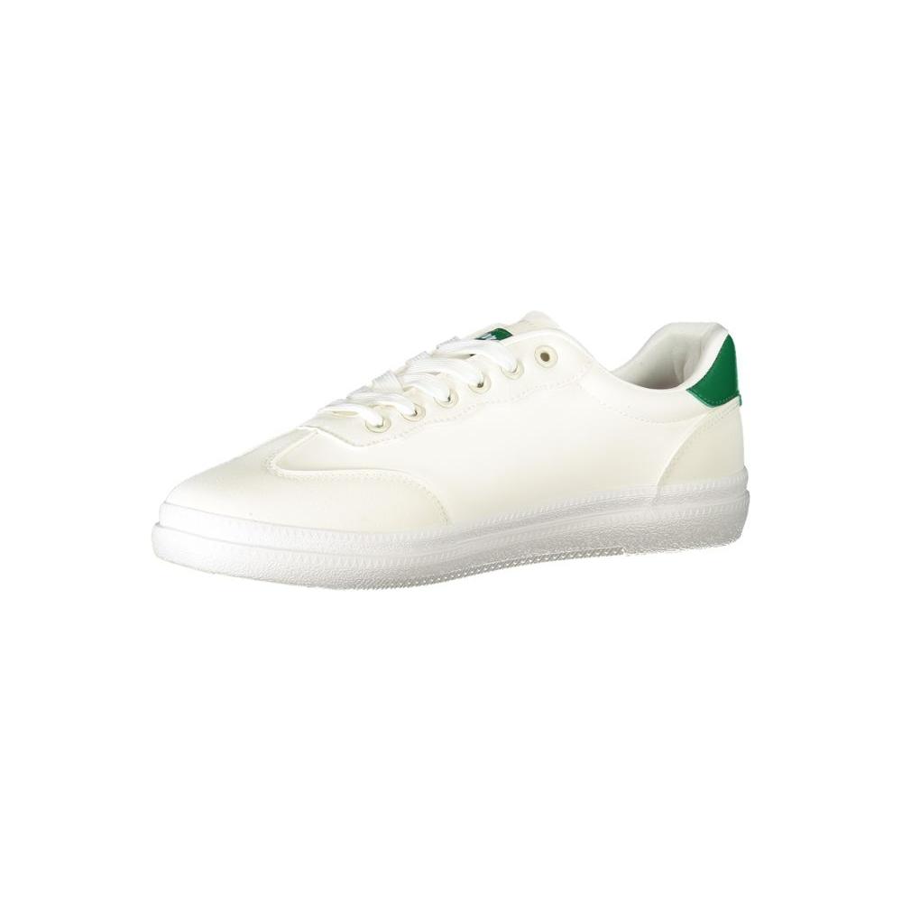 White Polyester Sneaker