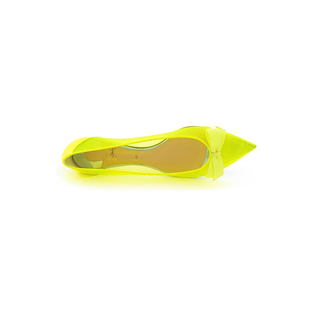 Sunshine Yellow Mesh Flat Elegance