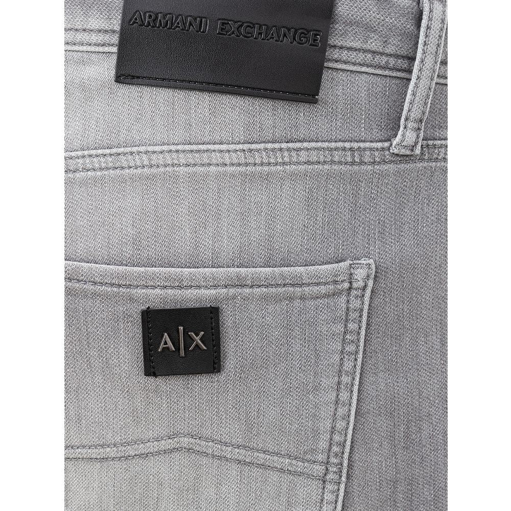 Sleek Gray Cotton Denim Essentials