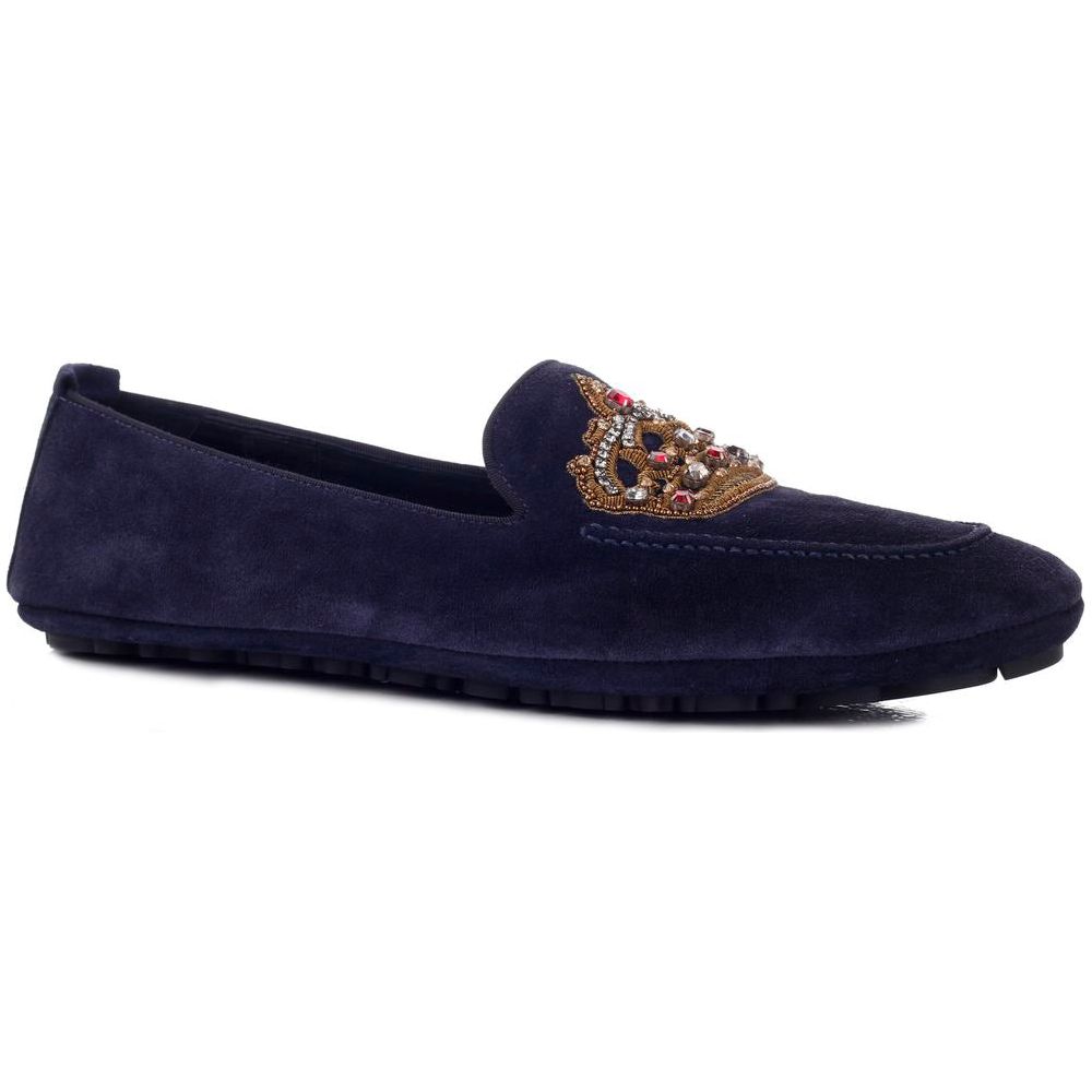 Blue Leather Di Calfskin Loafer