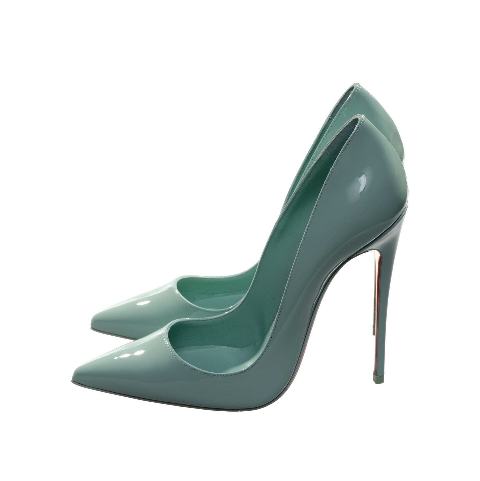 So Kate 120 Green Patent Leather High Heel Pumps