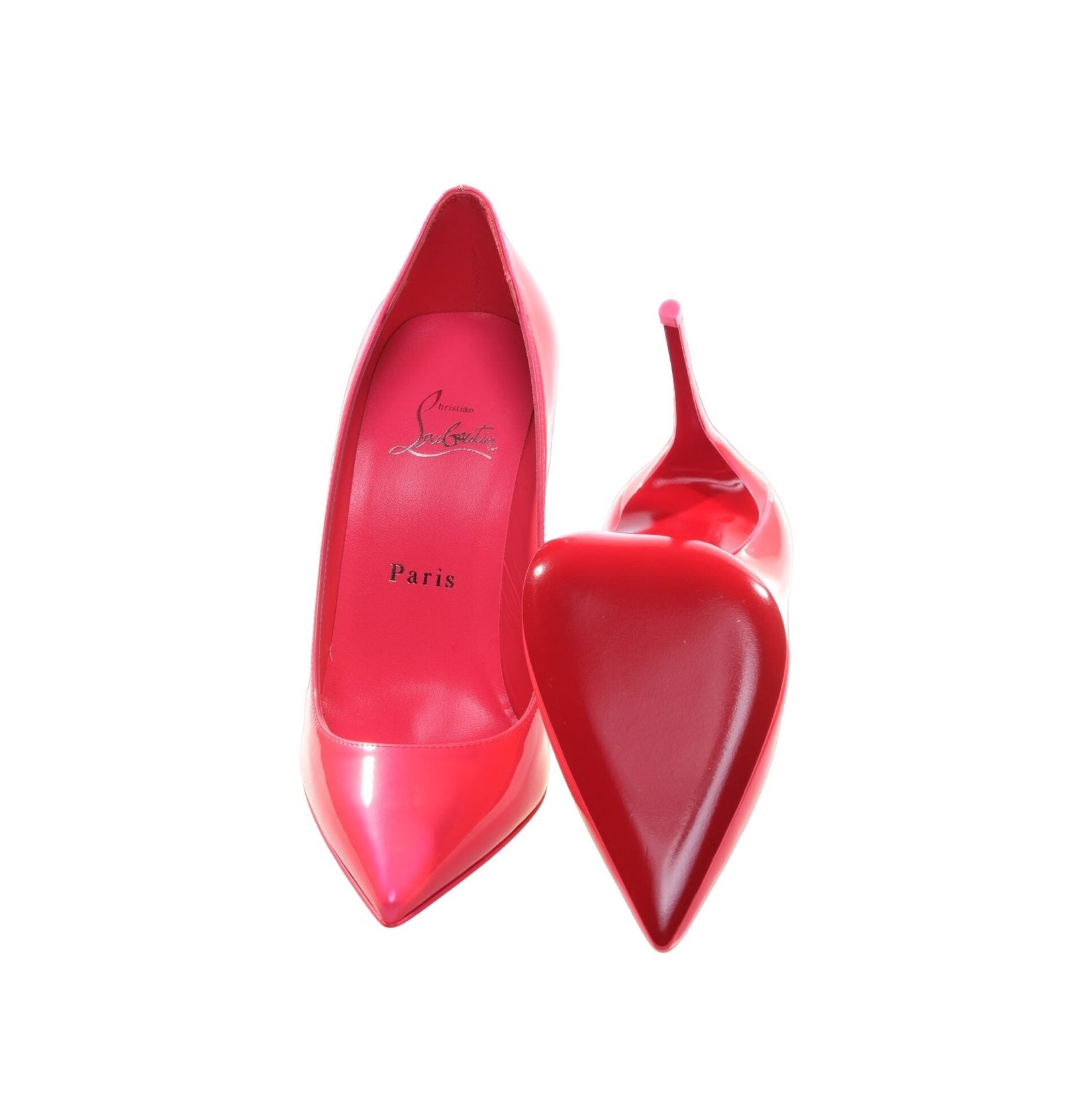 Sporty Kate Hot Pink Patent Leather High Heel Pumps