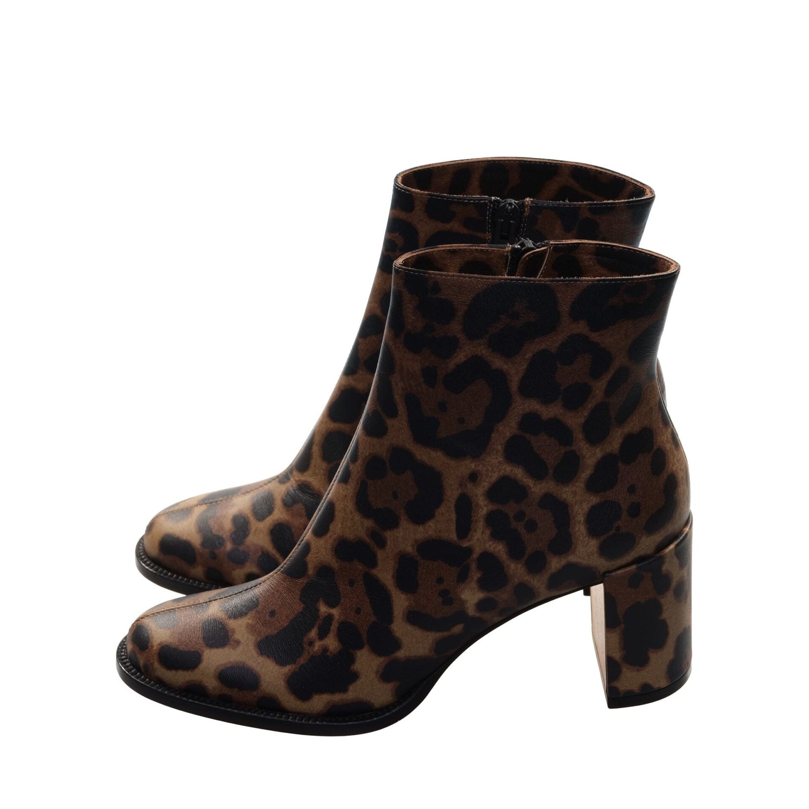 Adoxa 70 Brown Leopard Print High Heel Boot