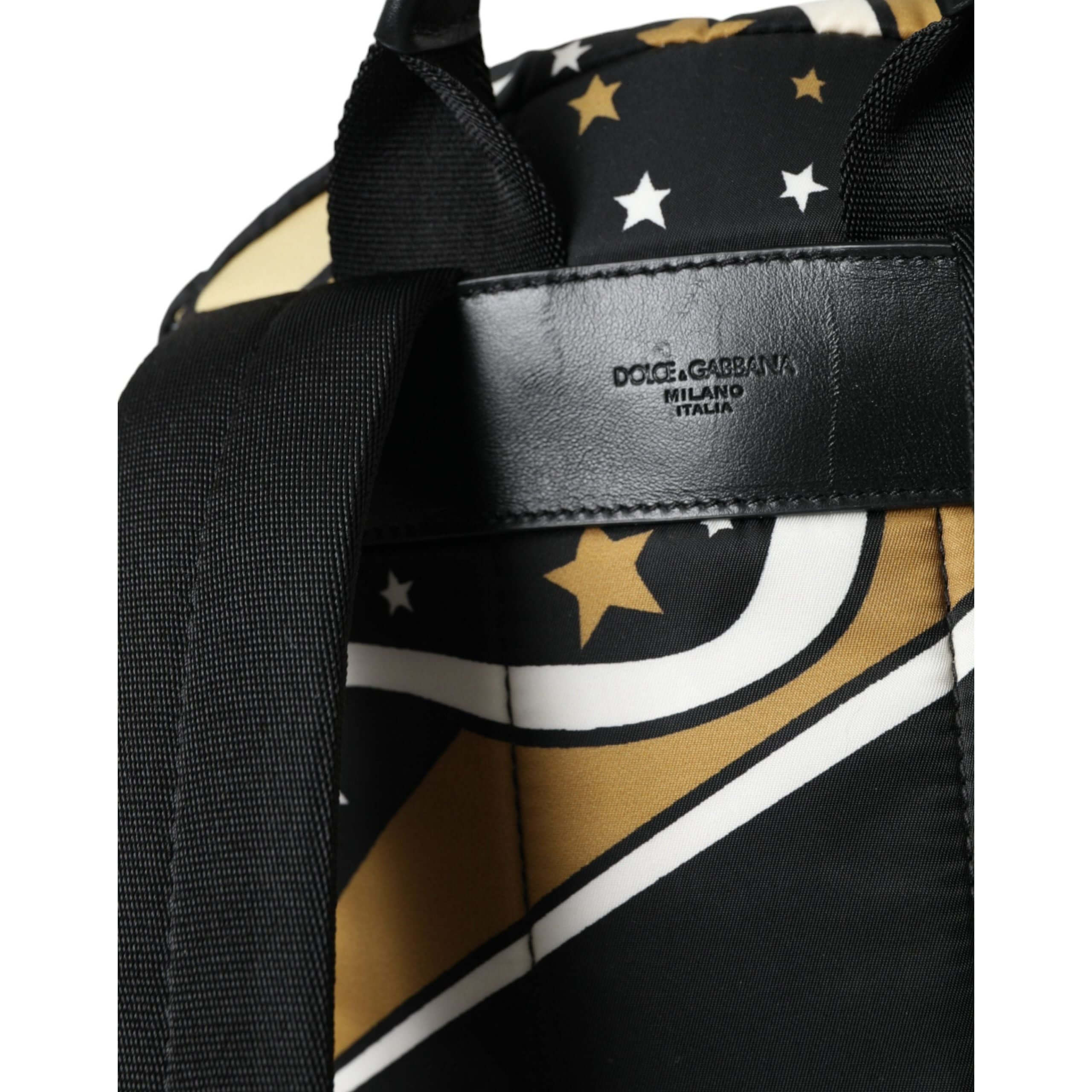 Multicolor Stripes Stars Nylon Backpack Men Bag