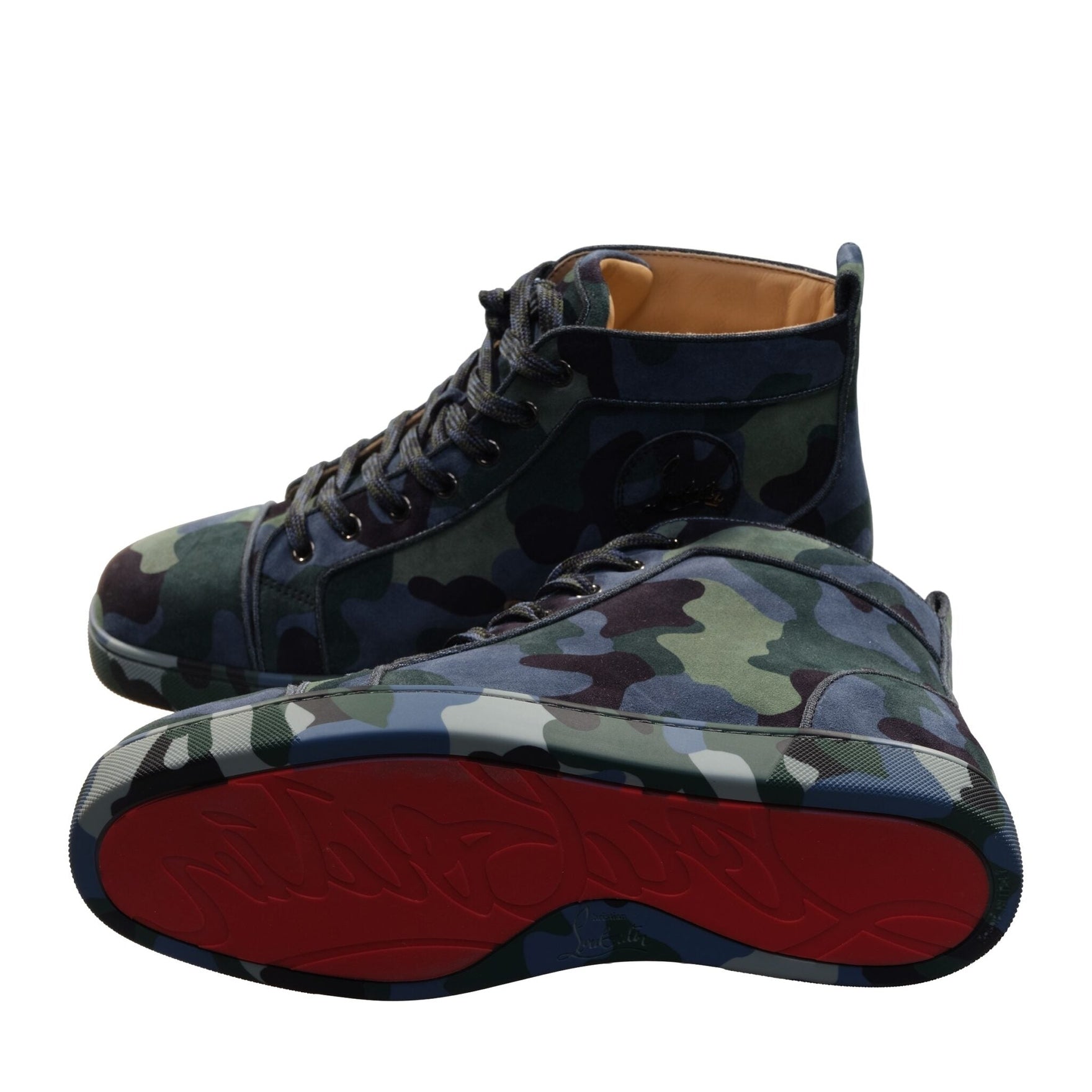 Louis Orlato Flat Camouflage High Top Sneakers