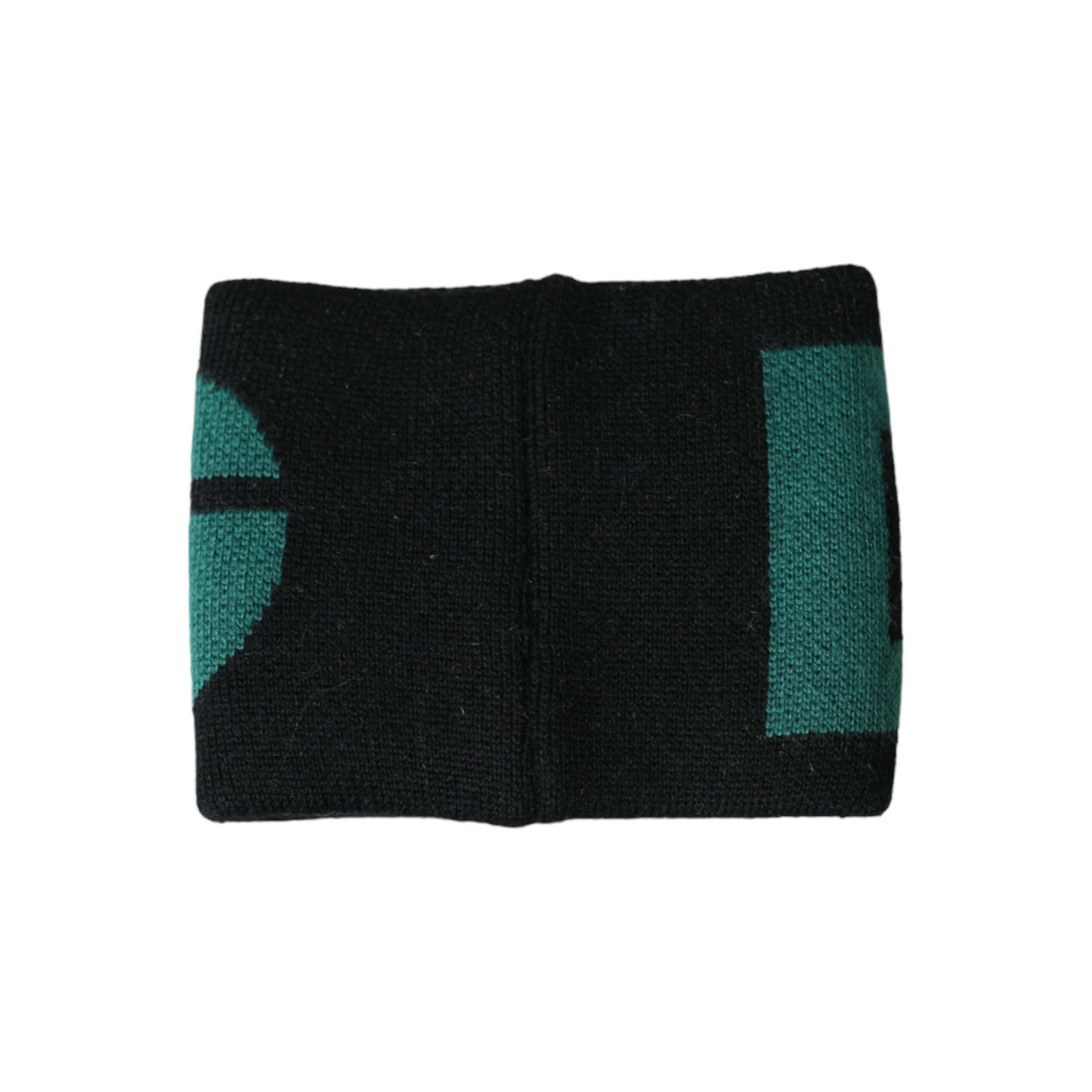 Black Green Wool Logo #DGMILLENNIALS Wristband