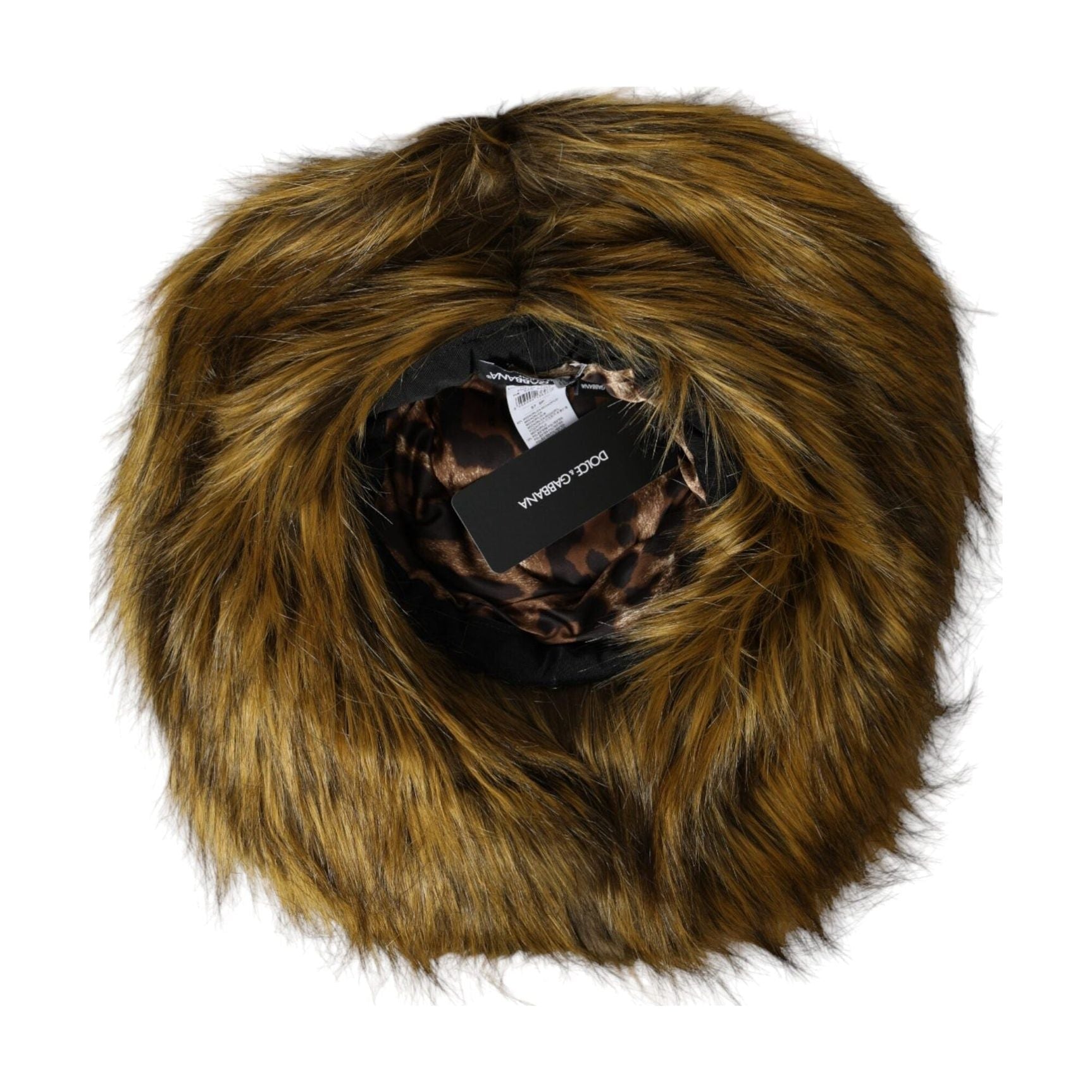 Brown Modacrylic Faux Fur Bucket Hat