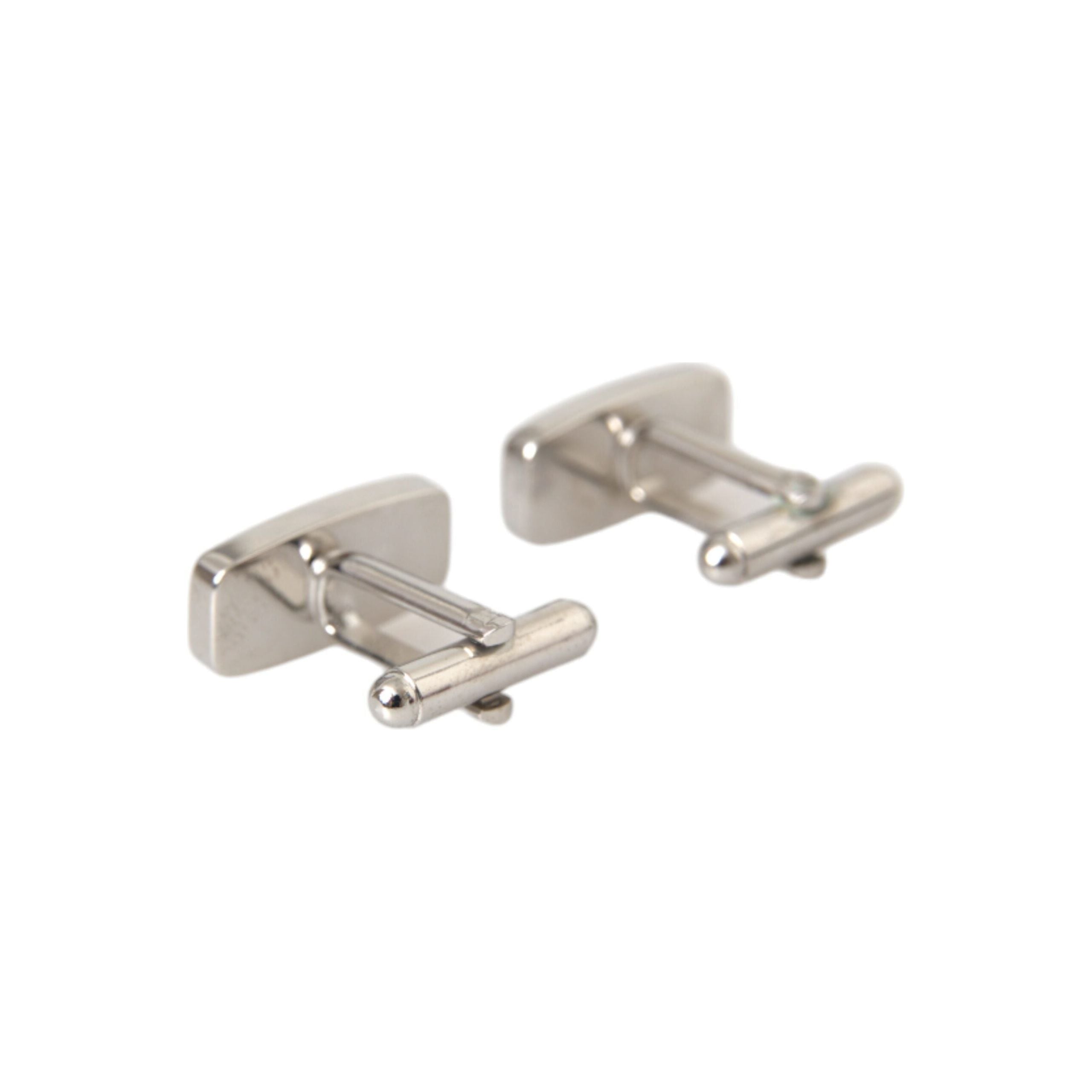 Silver Plated Metal Brass Pin Men Cufflinks