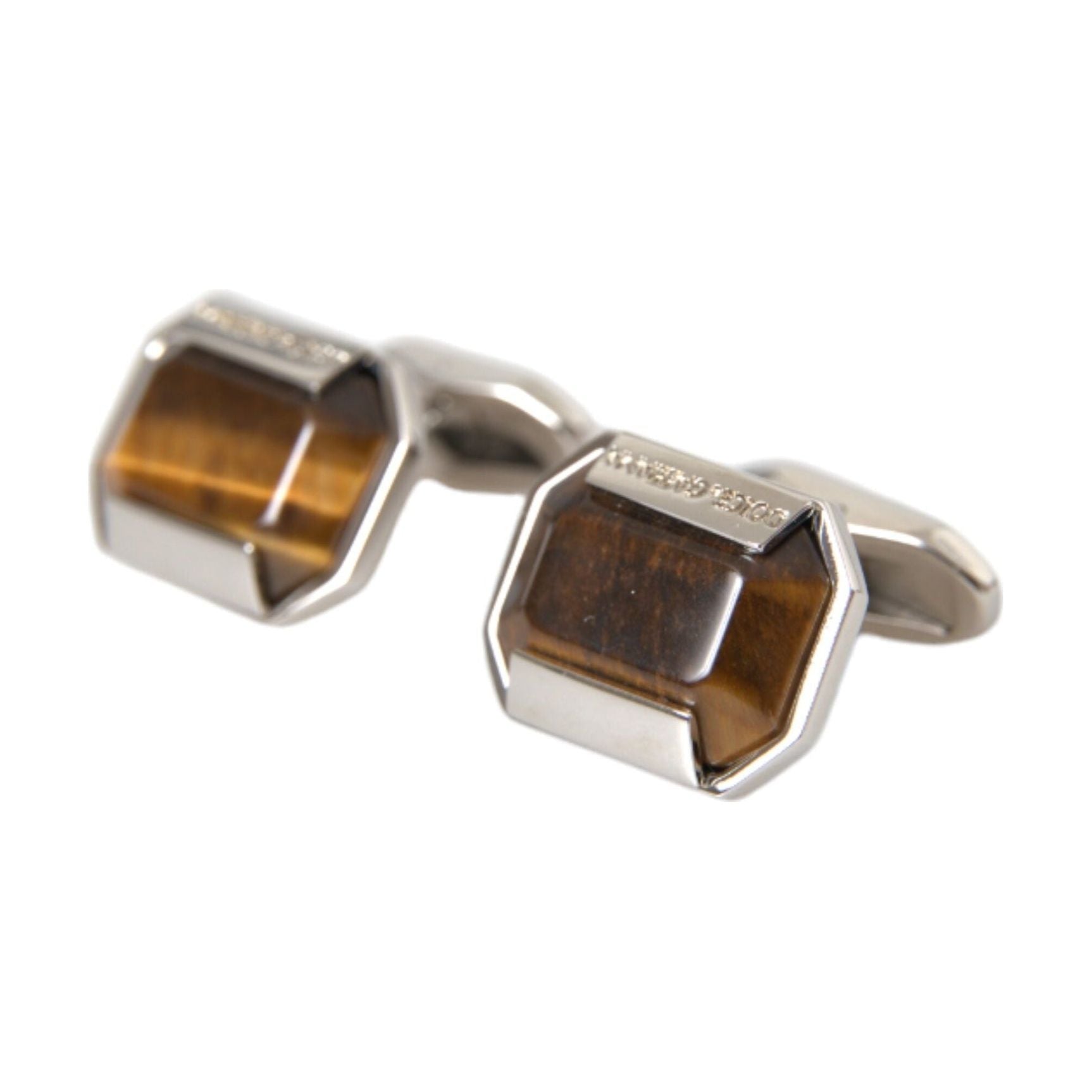 Silver Plated Brass Pin Crystal Cufflinks