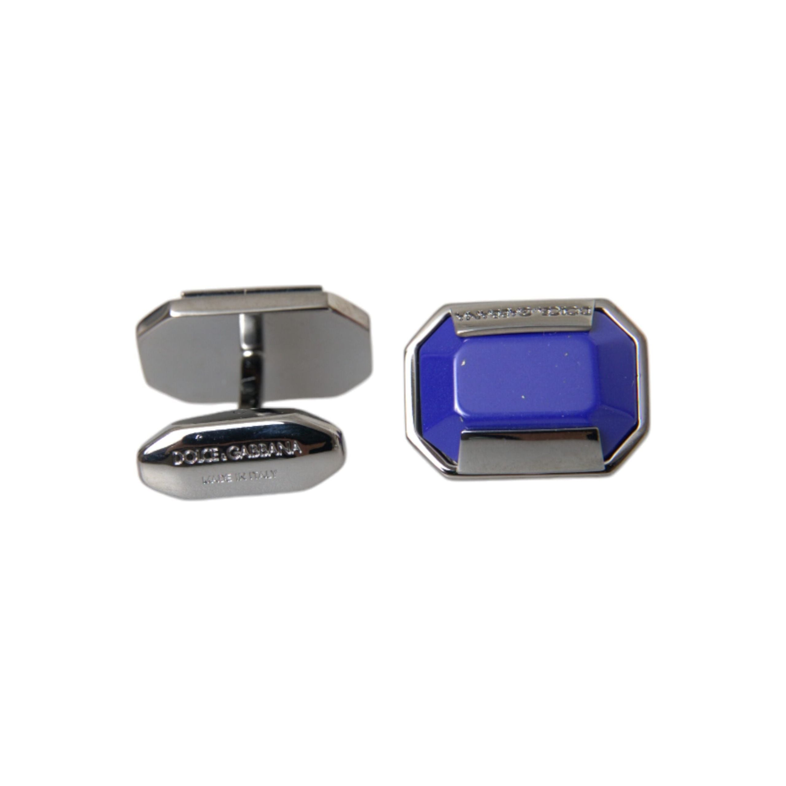 Silver Plated Brass Pin Crystal Cufflinks