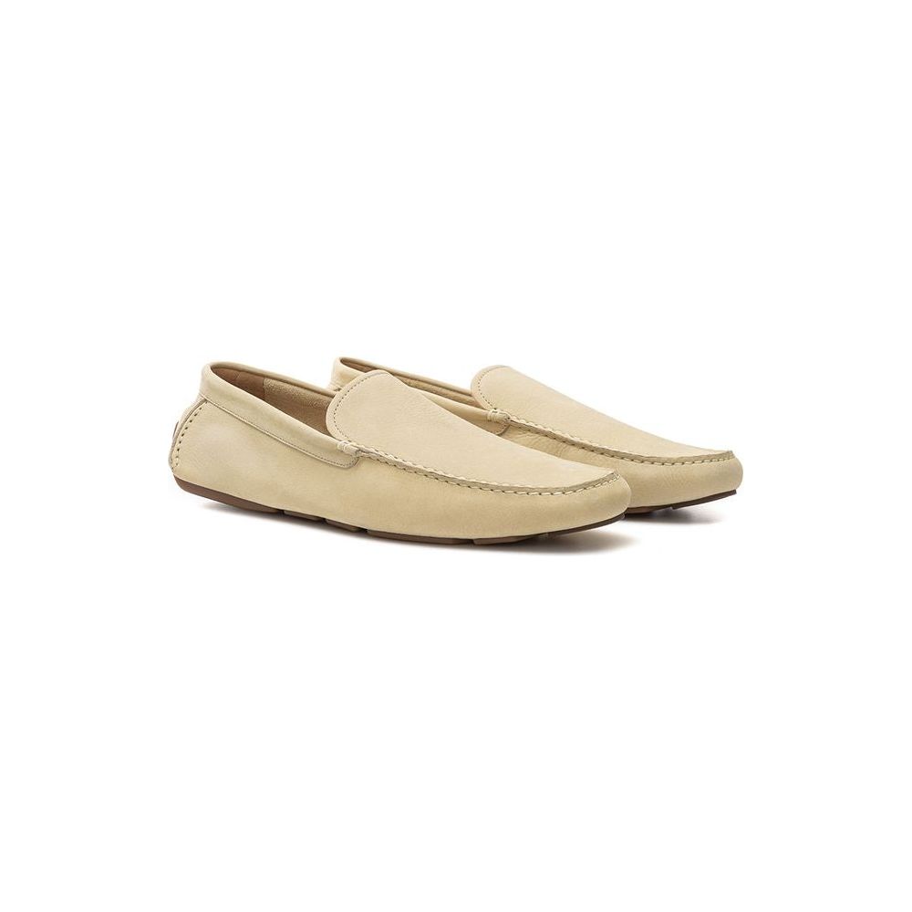 Beige Leather Loafer