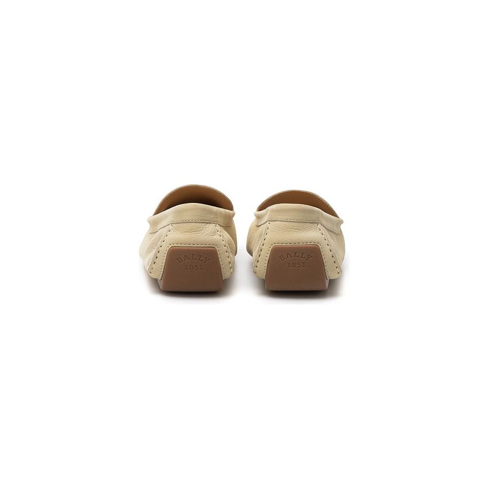 Beige Leather Loafer