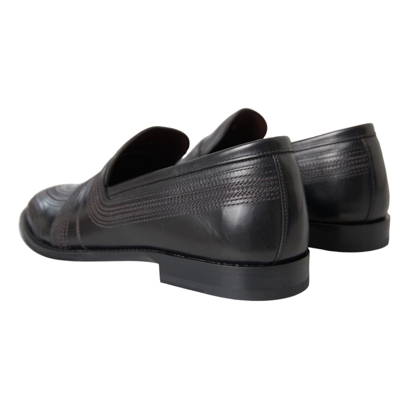 Black Brown Leather Loafer Men Dress Shoes