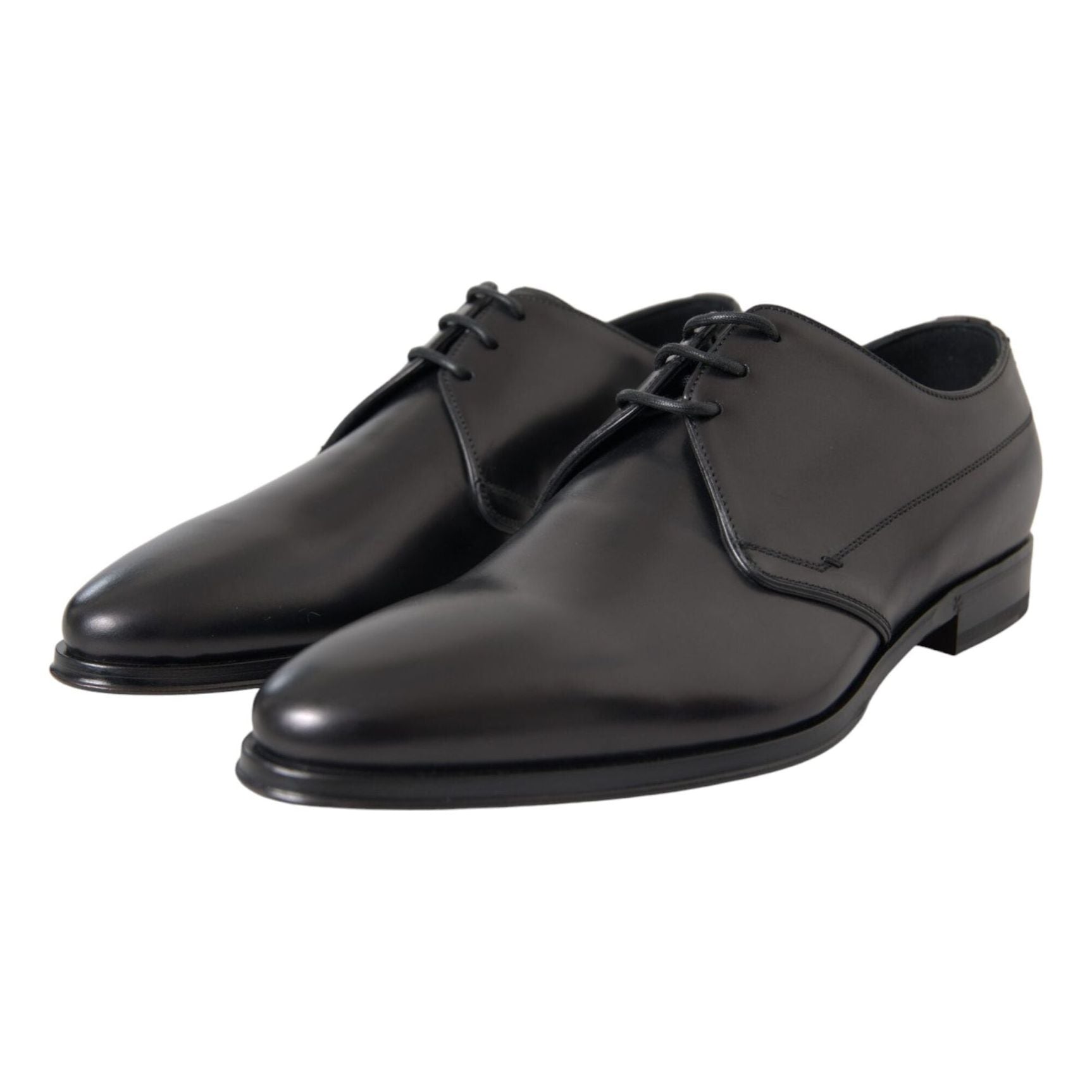 Black Leather Derby Formal Dress Men Shoes