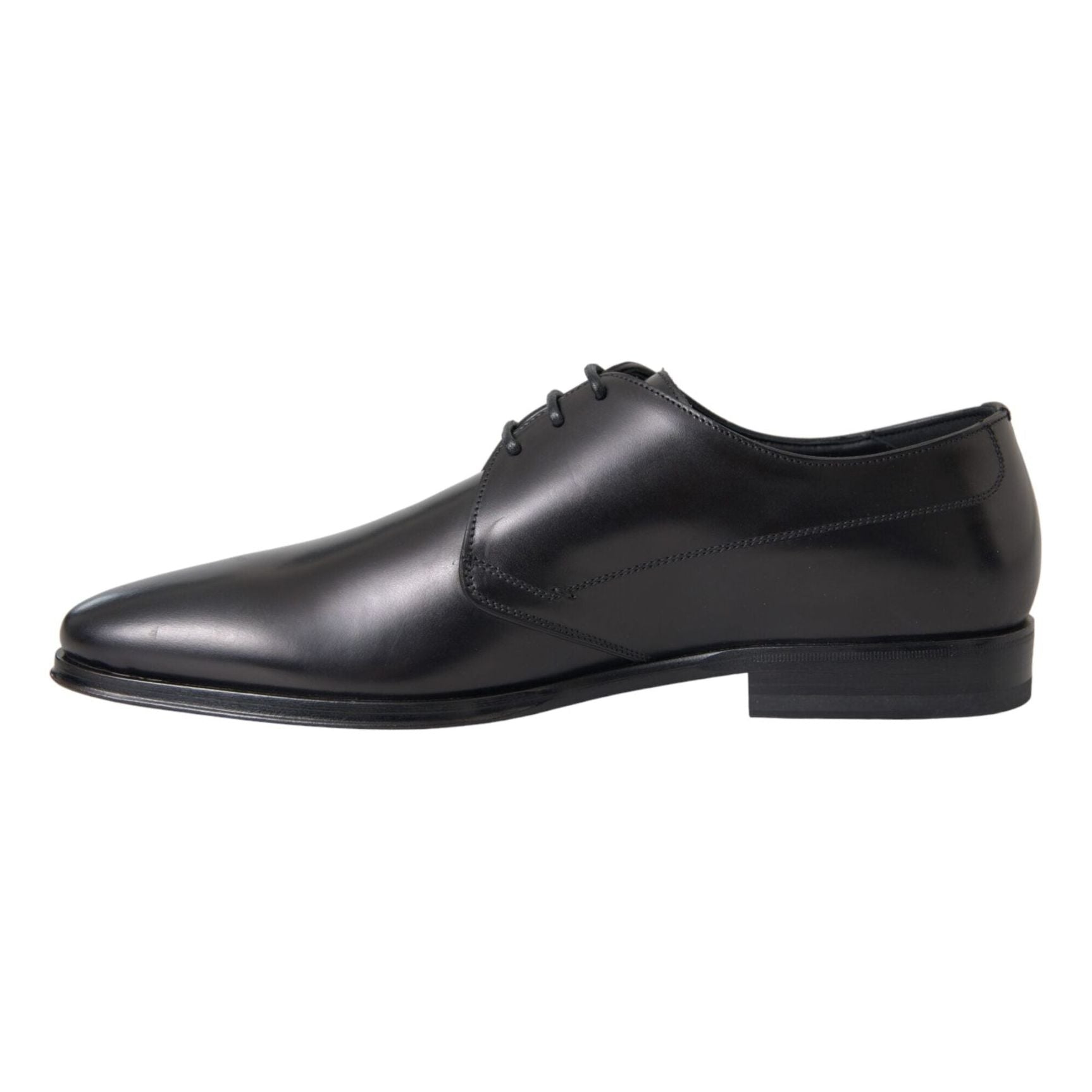 Black Leather Derby Formal Dress Men Shoes