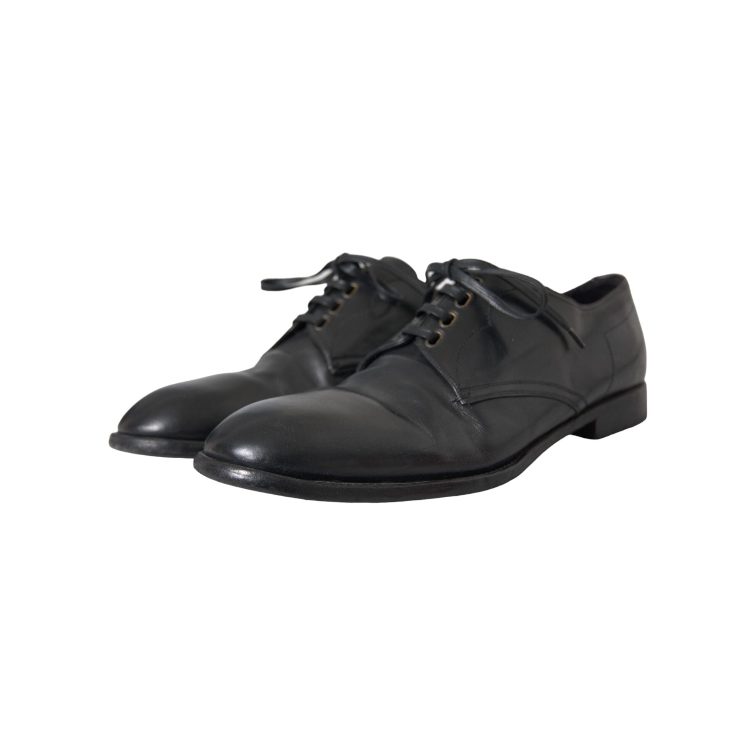 Black Leather Derby Formal Dress Men Shoes