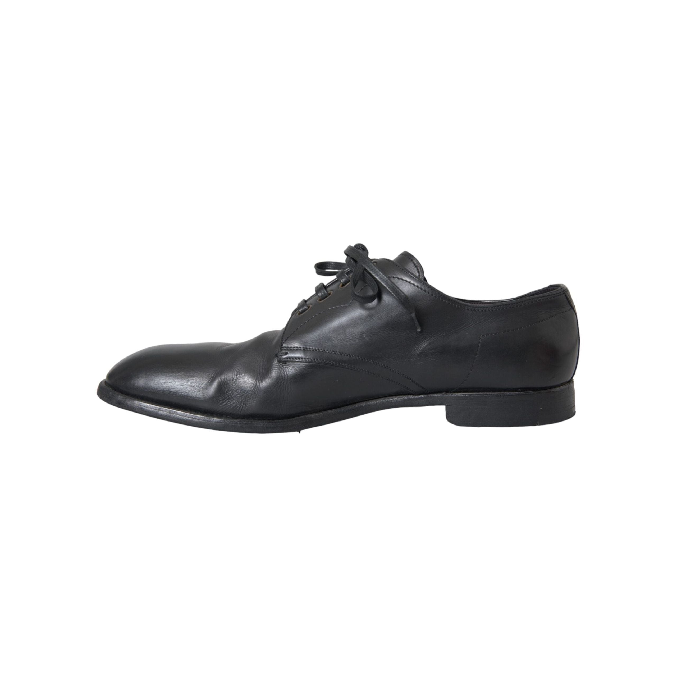 Black Leather Derby Formal Dress Men Shoes