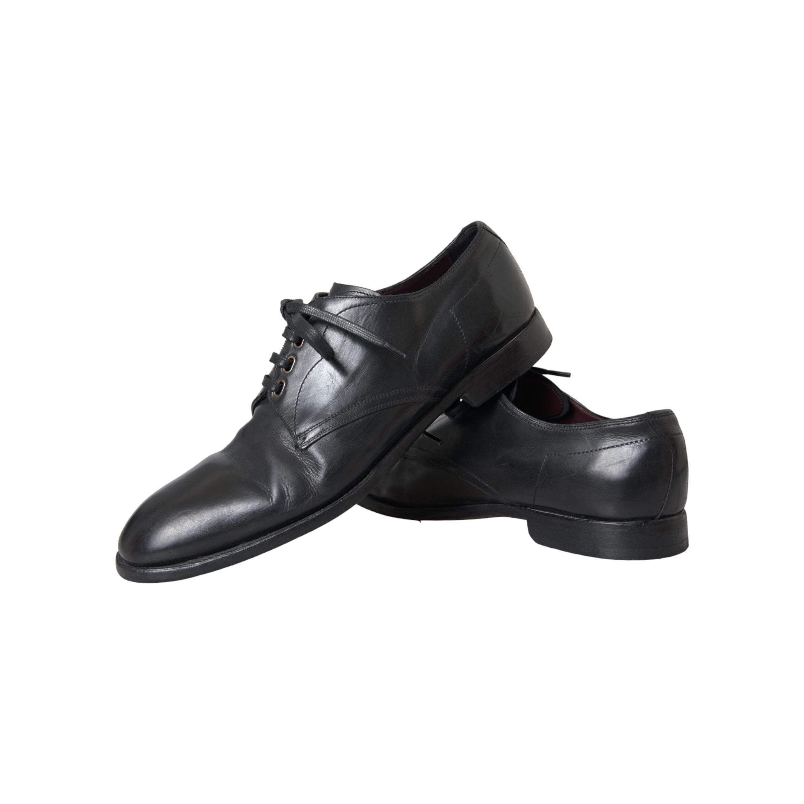 Black Leather Derby Formal Dress Men Shoes