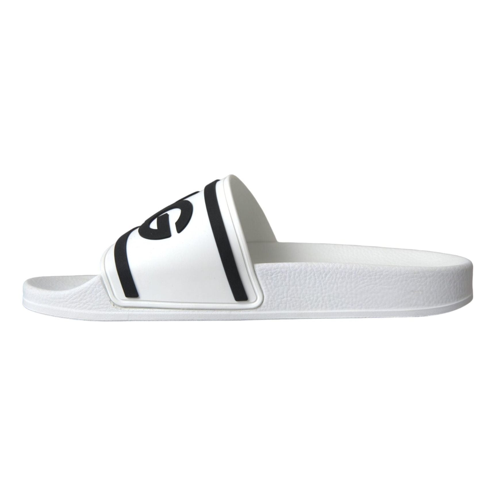 White Black Sandals Rubber Beachwear Shoes