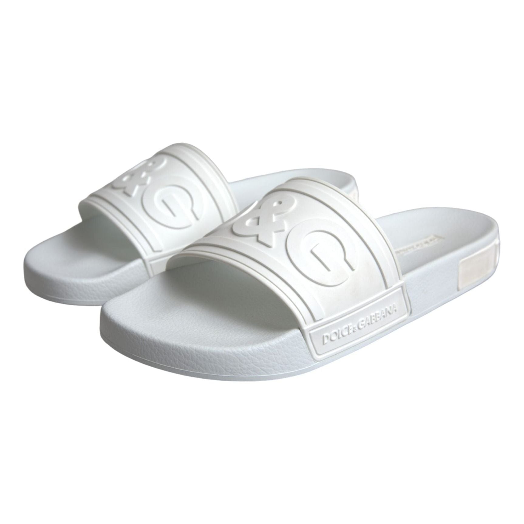 White Rubber Slides Sandals Beachwear Shoes