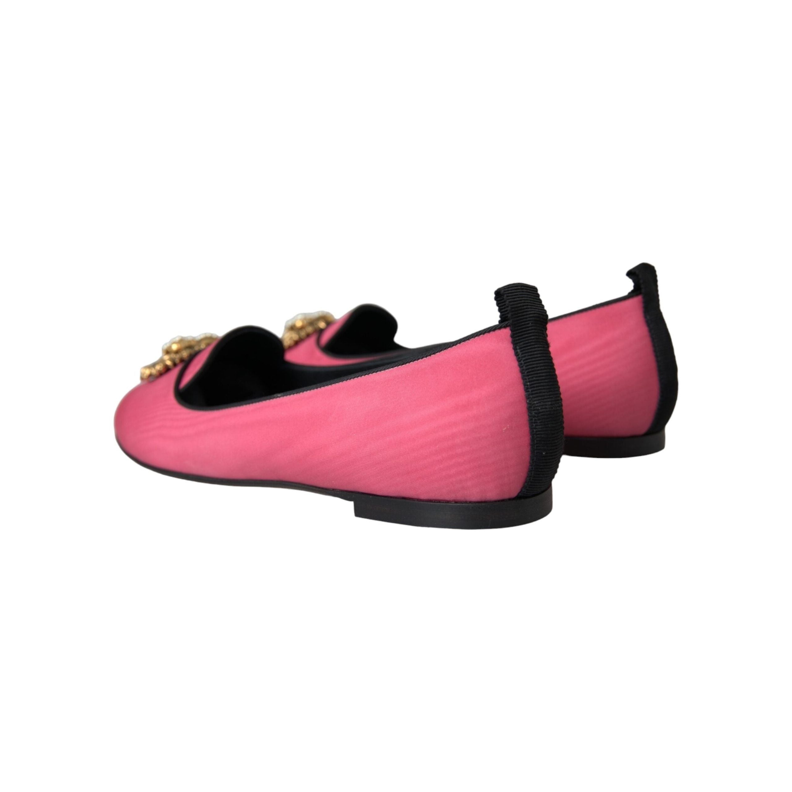 Pink Velvet Slip On Loafers Flats Shoes