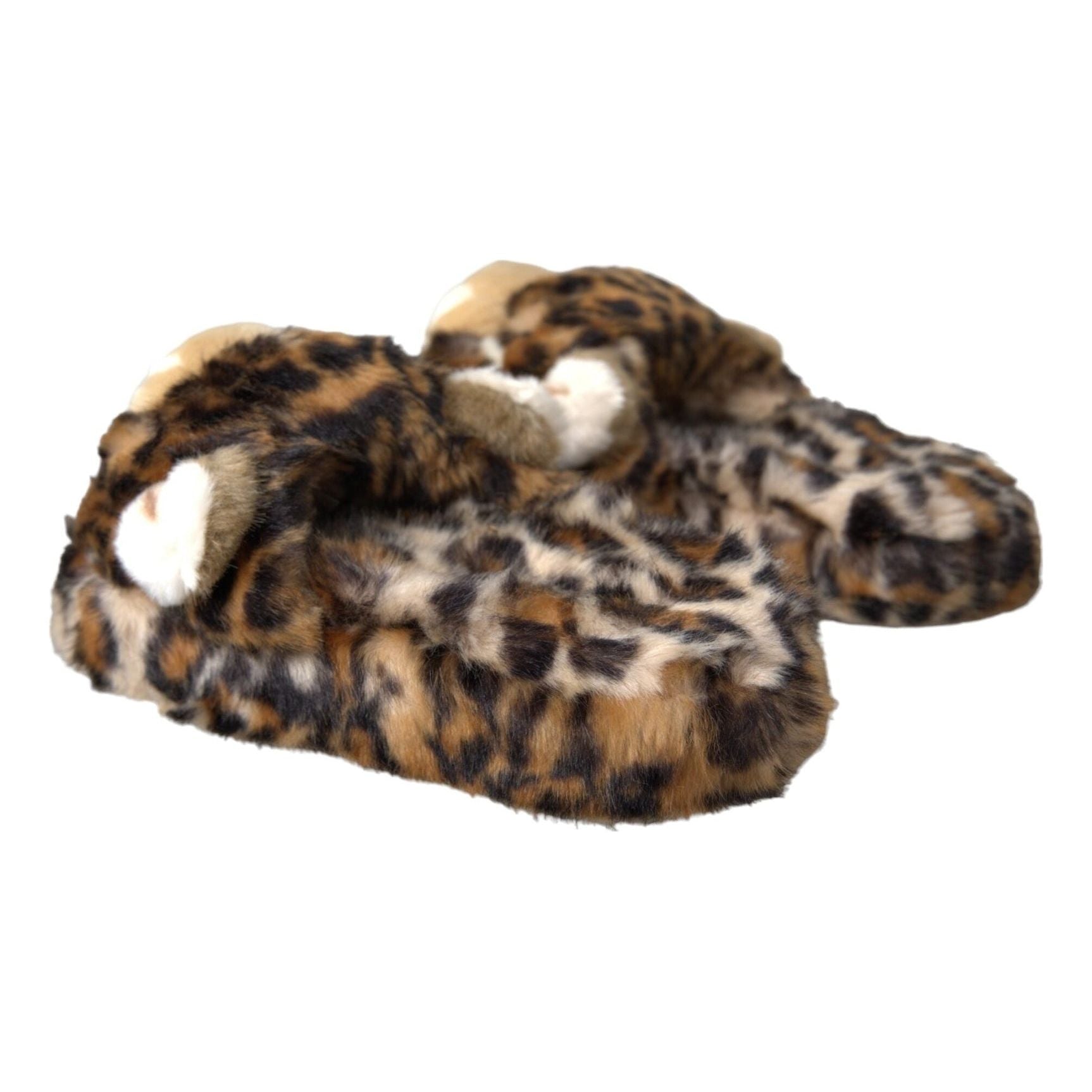 Brown Tiger Slippers Flats Sandals Shoes