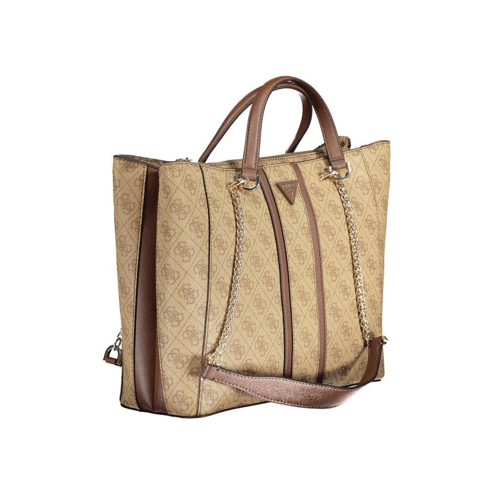 Beige Polyethylene Handbag