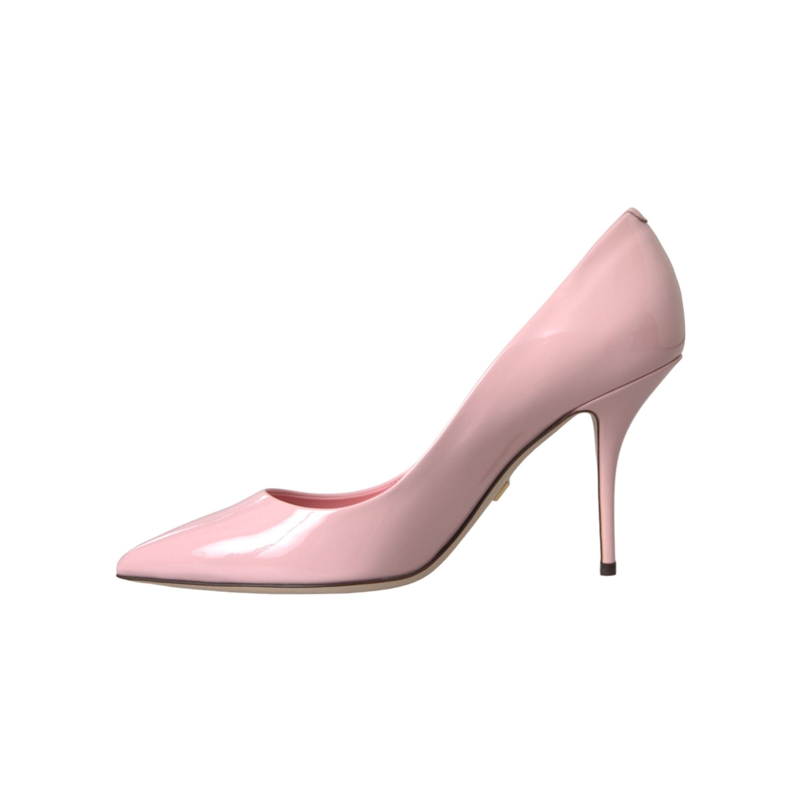 Light Pink Patent Leather Pumps Heels Shoes