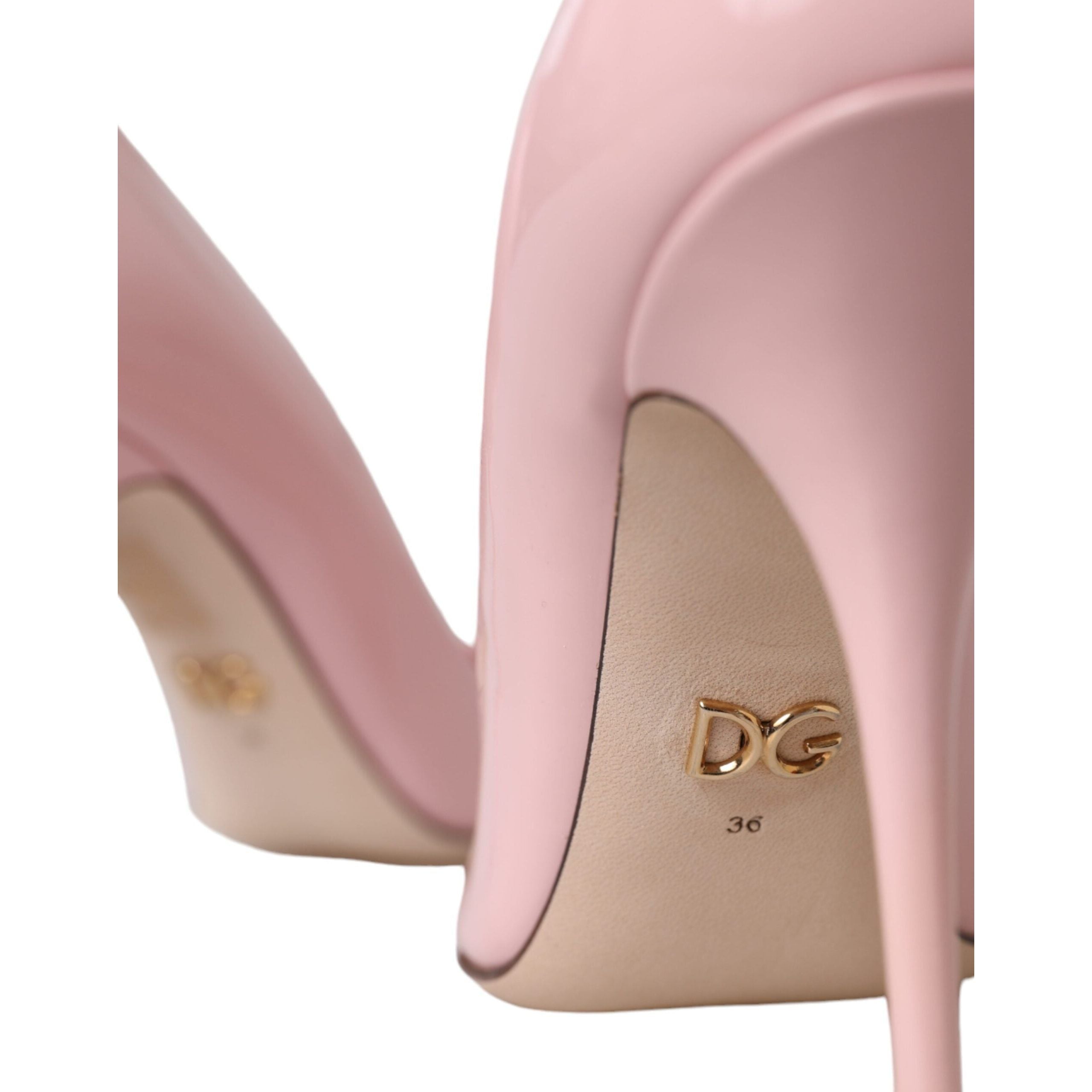 Light Pink Patent Leather Pumps Heels Shoes