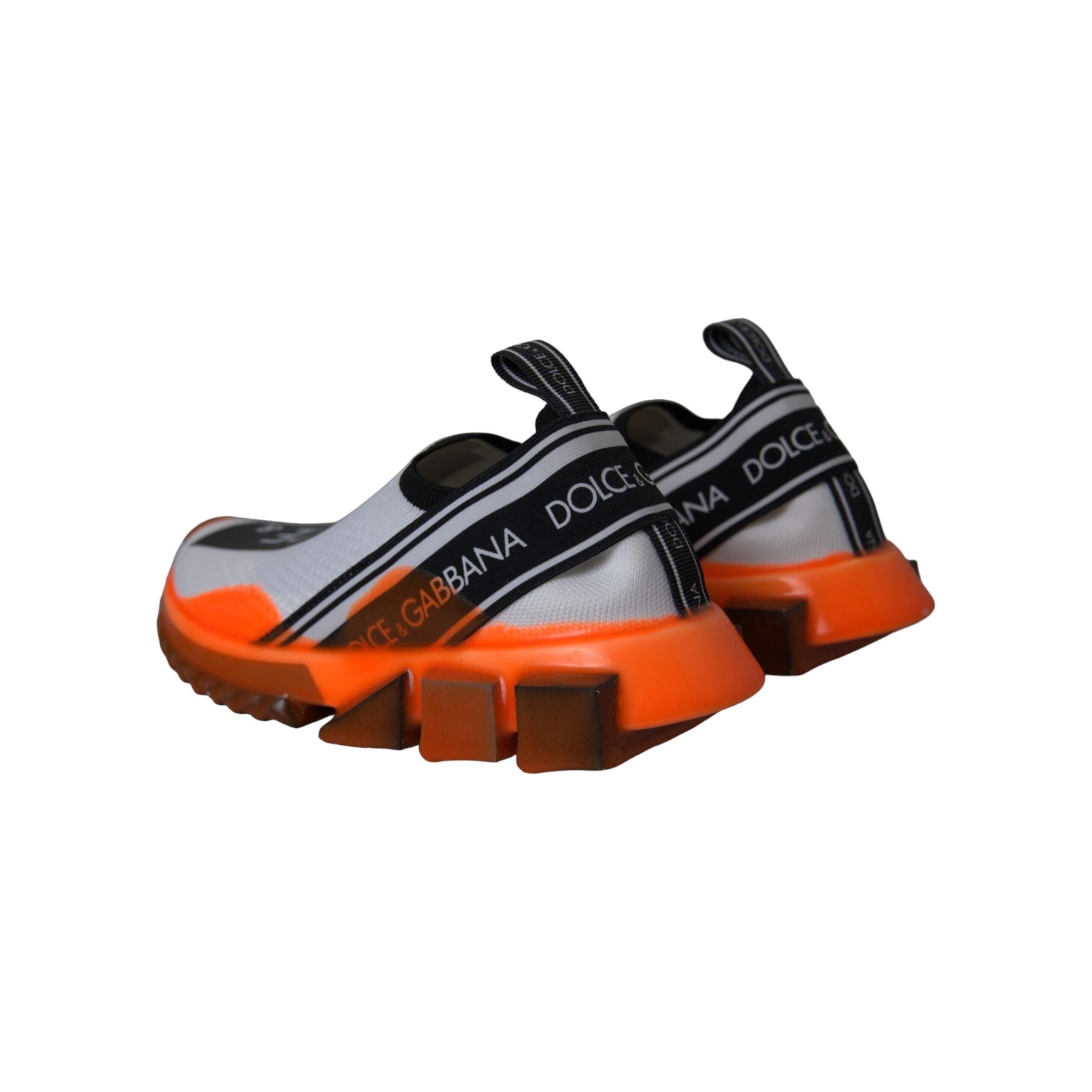 Black White Orange Slip On Sorrento Sneakers Shoes