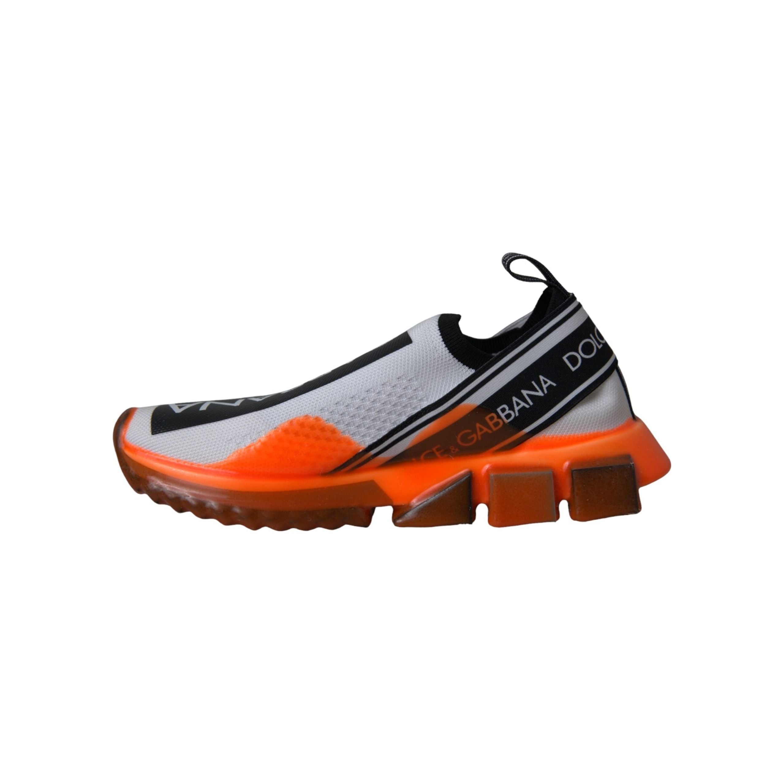 Black White Orange Slip On Sorrento Sneakers Shoes