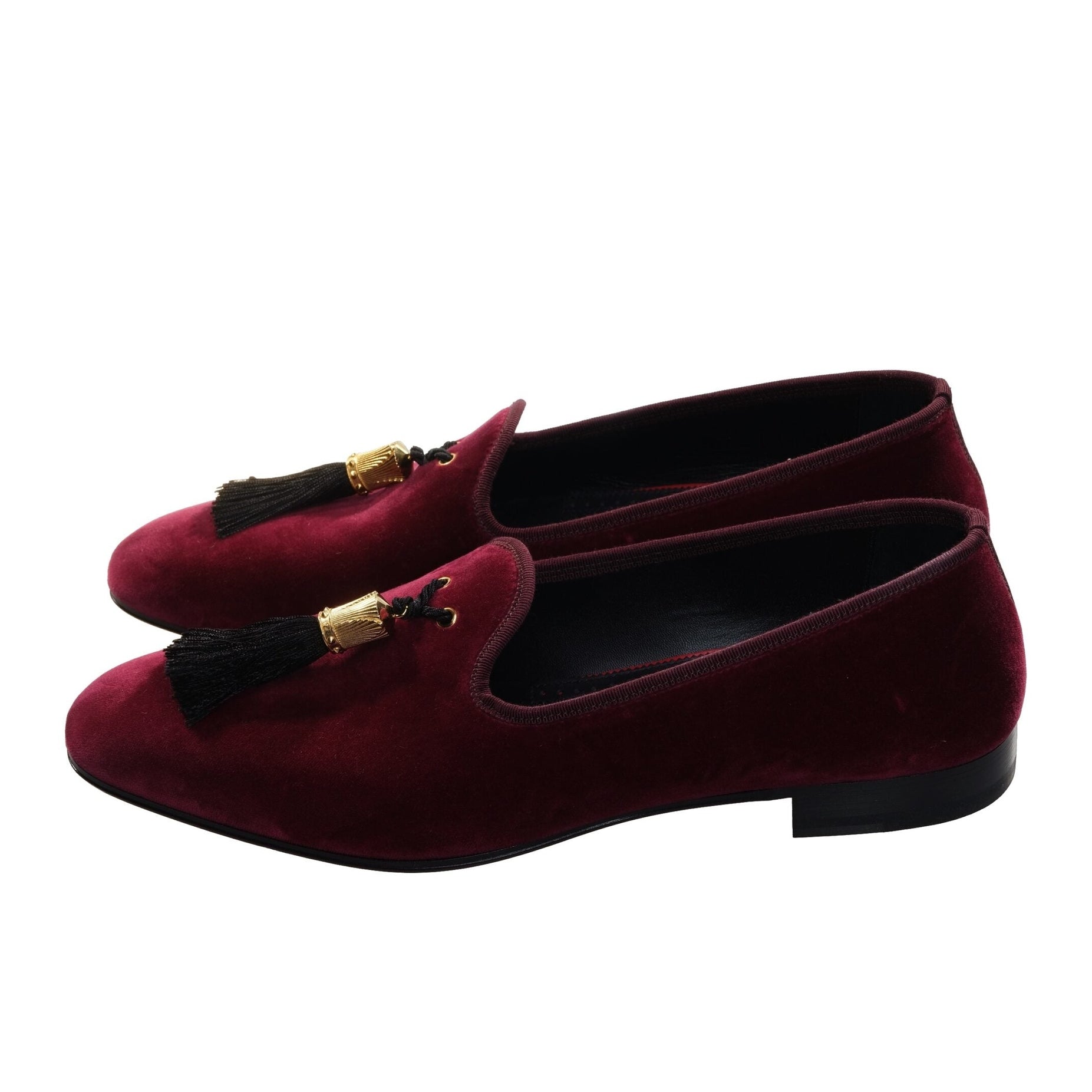 Stanboul Burgundy Velvet Flat Shoes