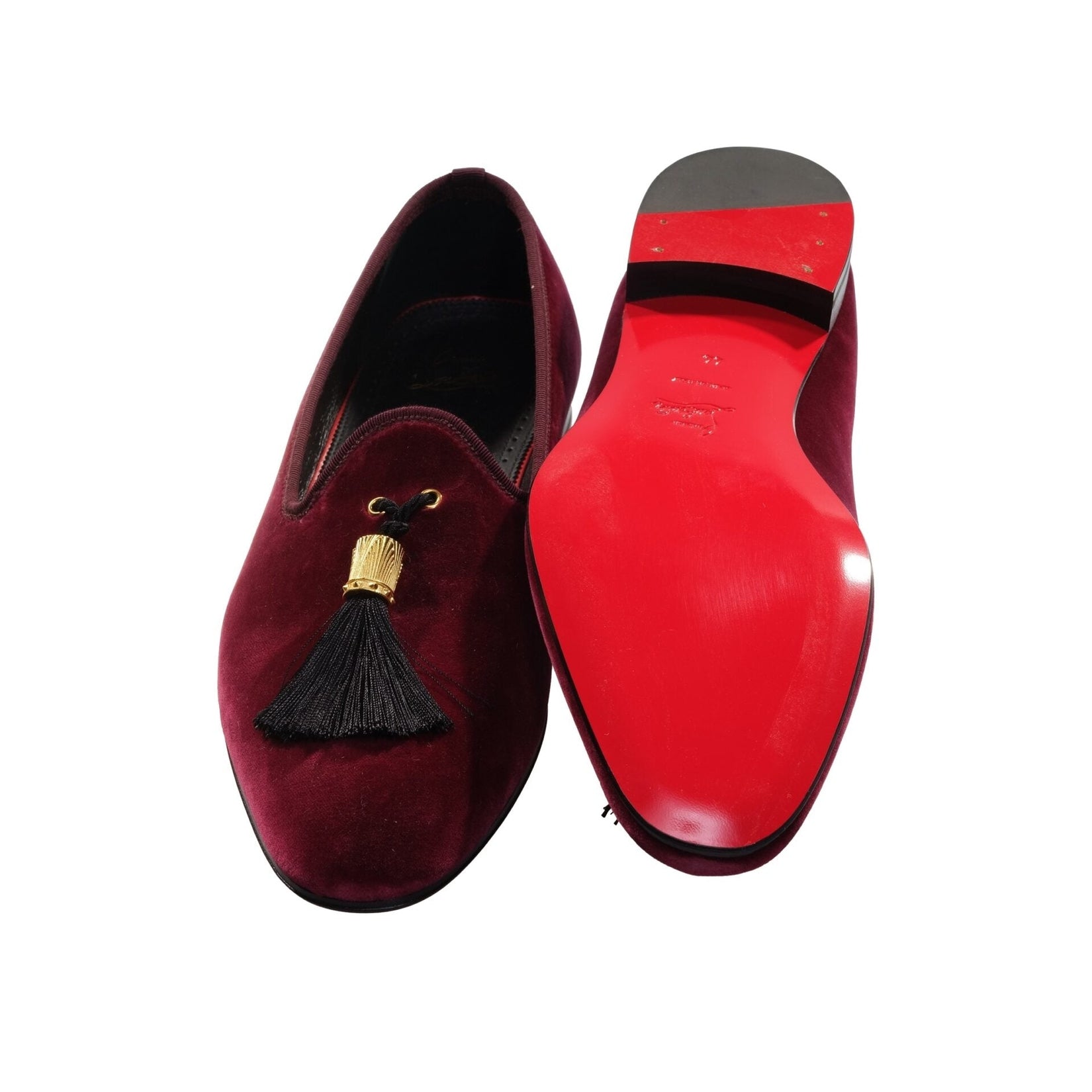 Stanboul Burgundy Velvet Flat Shoes