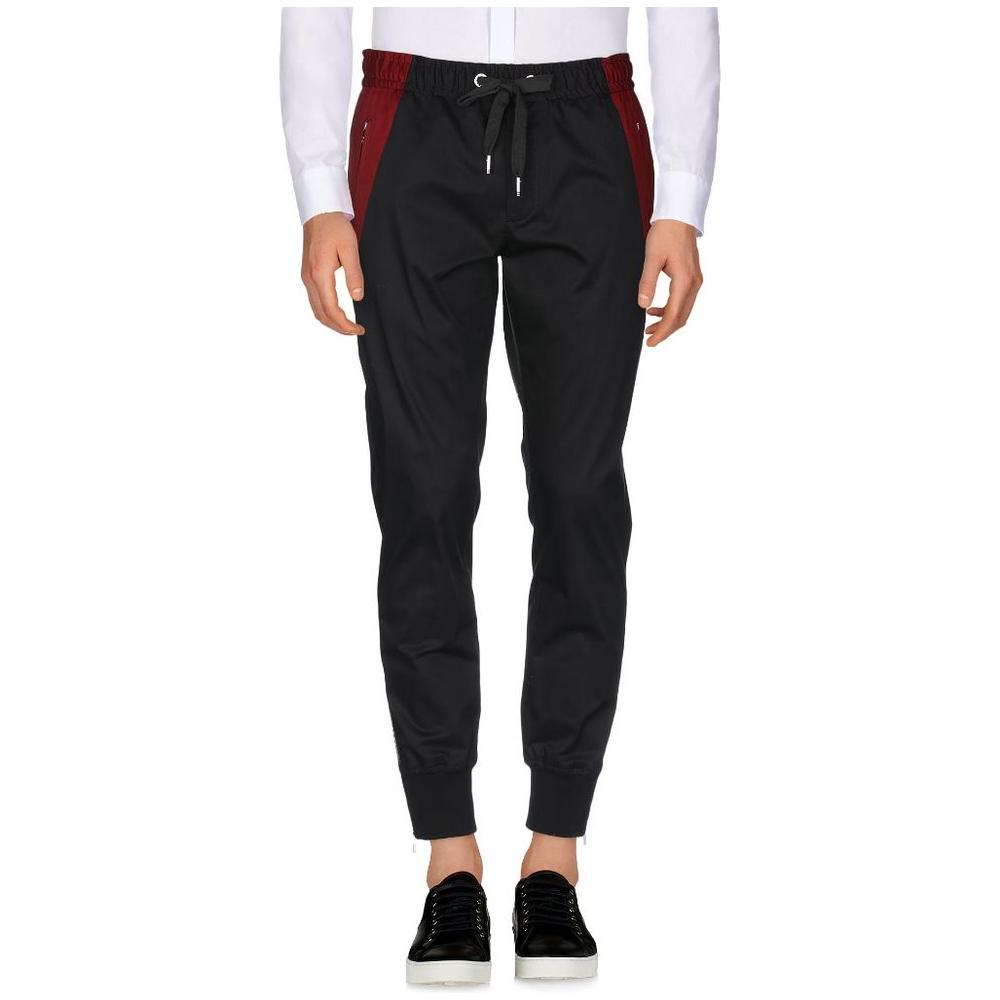 Black Cotton Jeans & Pant