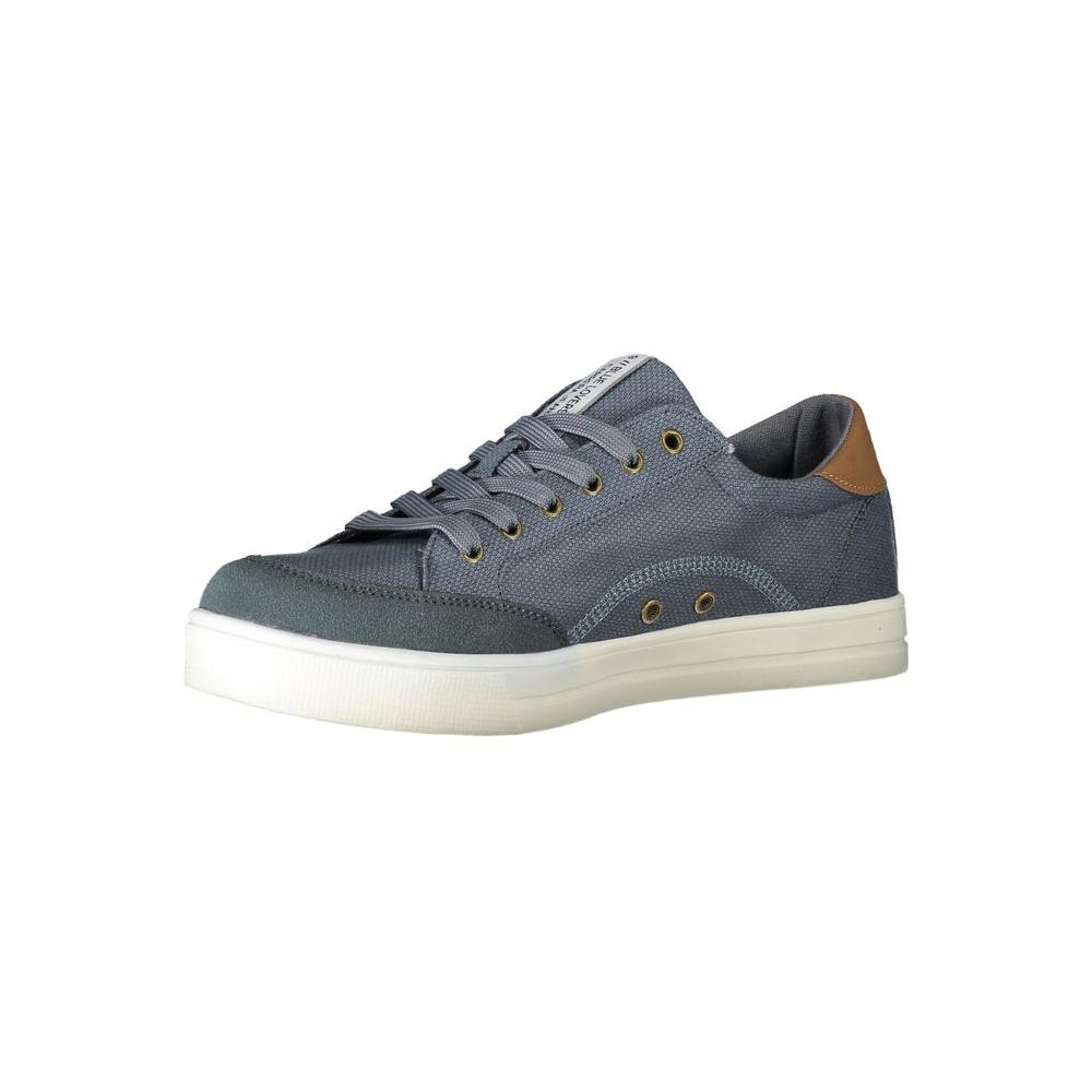 Blue Polyester Sneaker