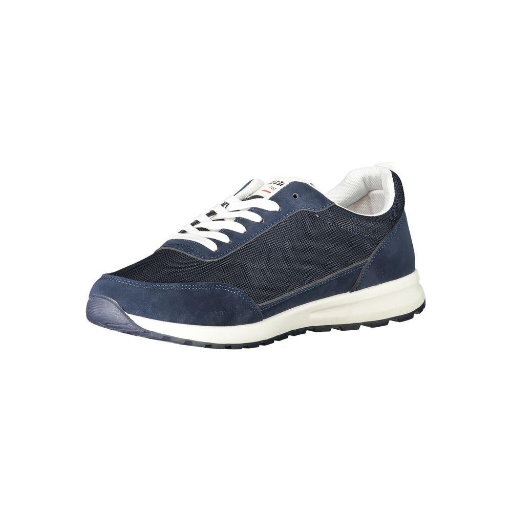 Blue Polyester Sneaker