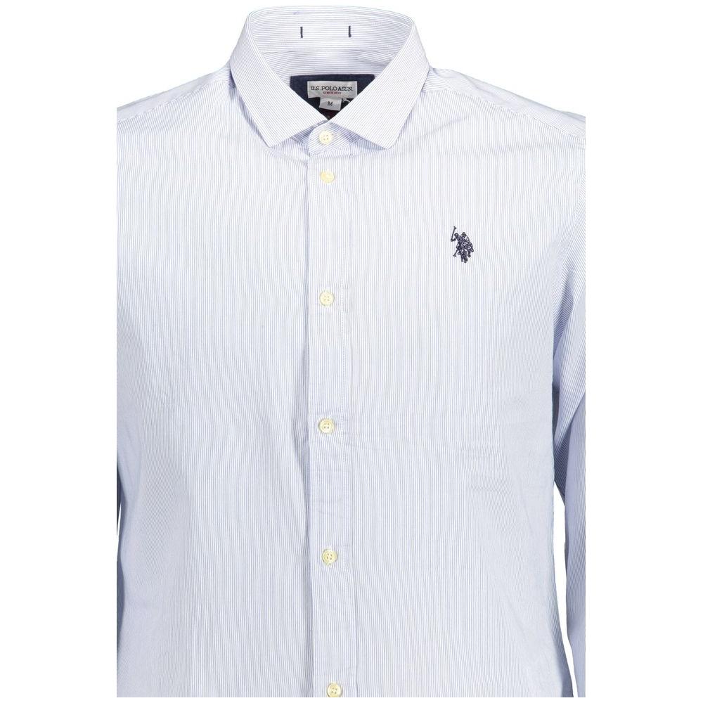 Slim Fit French Collar Embroidered Shirt